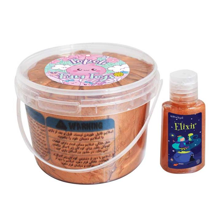 ژل بازی واتر متالیک مسی با محلول جادویی کد slime141